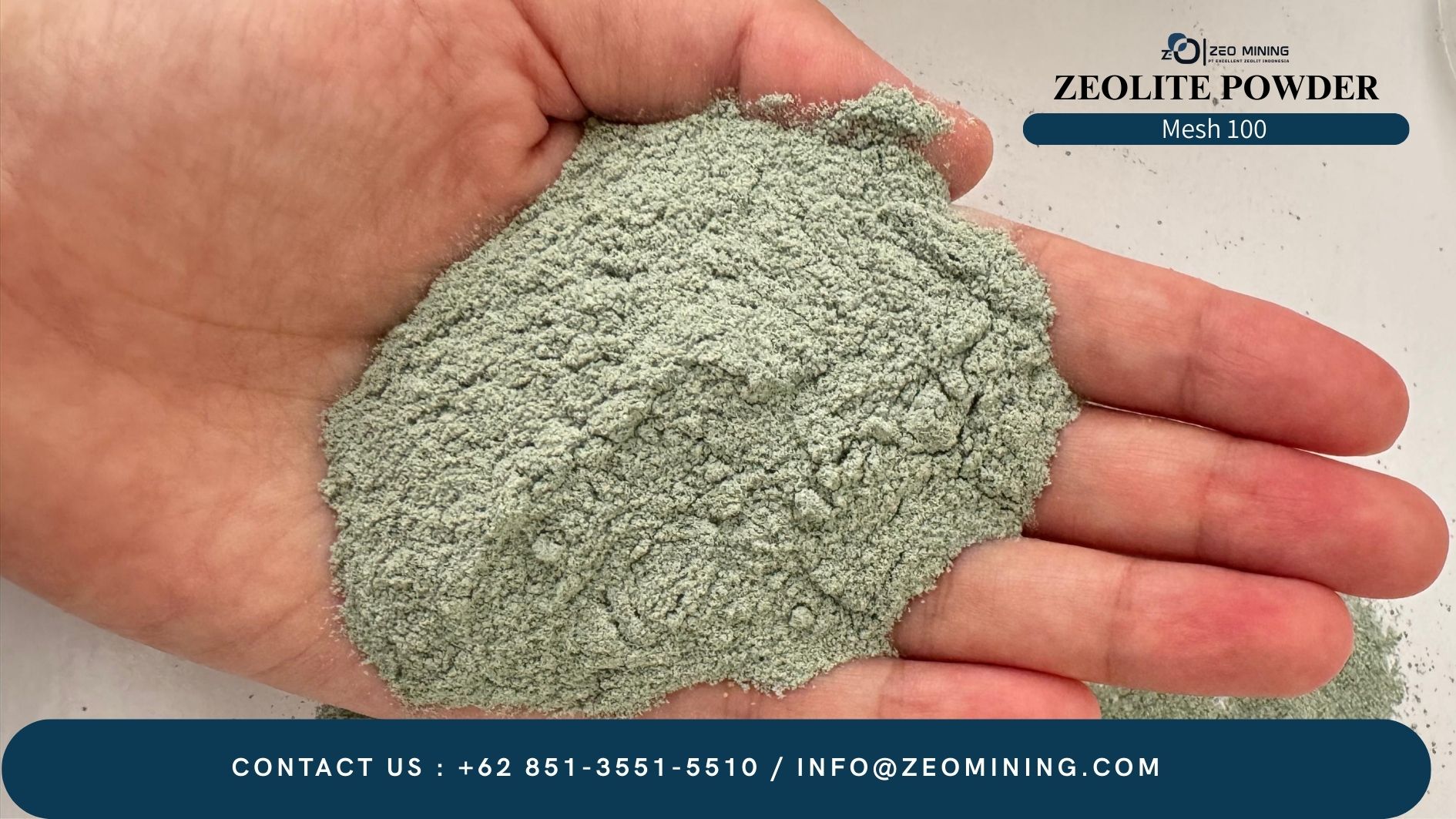 Natural Zeolite Powder 100 Mesh from Indonesia