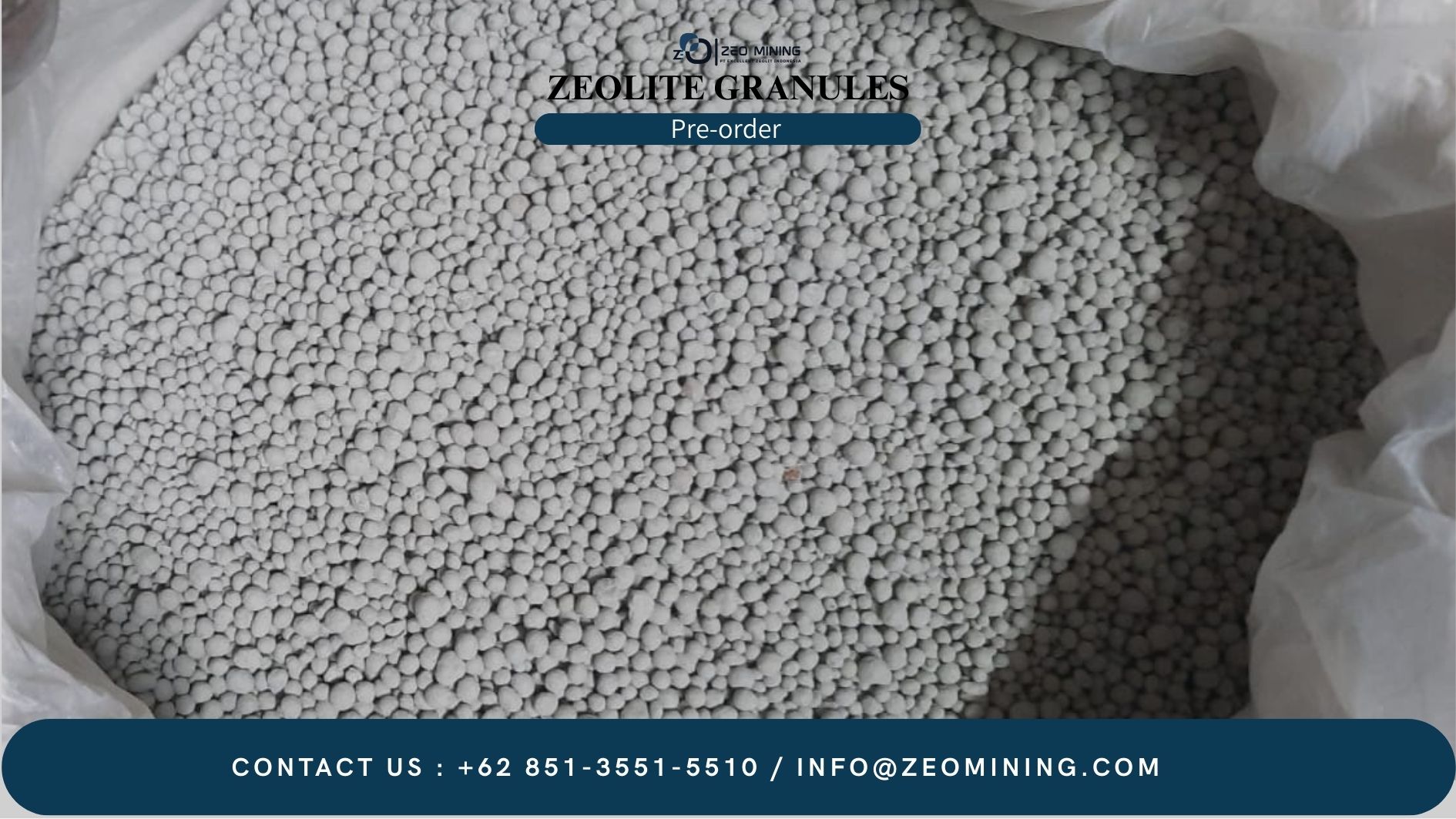 Natural Zeolite Granules Indonesia – PT Excellent Zeolite Indonesia