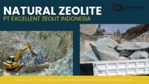 Natural zeolite mine in Cikembar Sukabumi, West Java, Indonesia