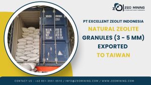 Natural Zeolite Granules Export to Taiwan by PT Excellent Zeolit Indonesia